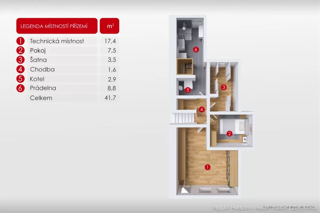 3D pudorys 2 20240311 Reality RD Lukovecek 148