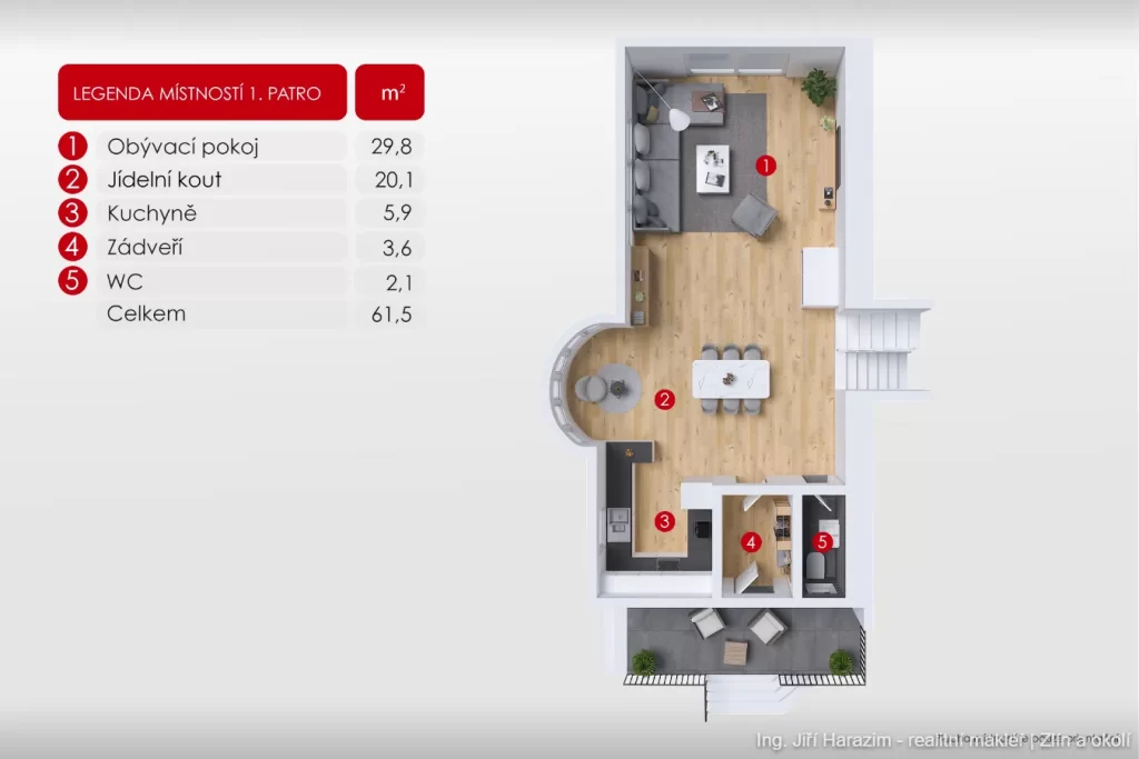 3D pudorys 4 20240311 Reality RD Lukovecek 148