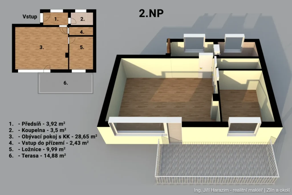 Prodej rodinný dům Zlín Pasecký žleb Ing. Jiří Harazim - realitní makléř Zlín a okolí