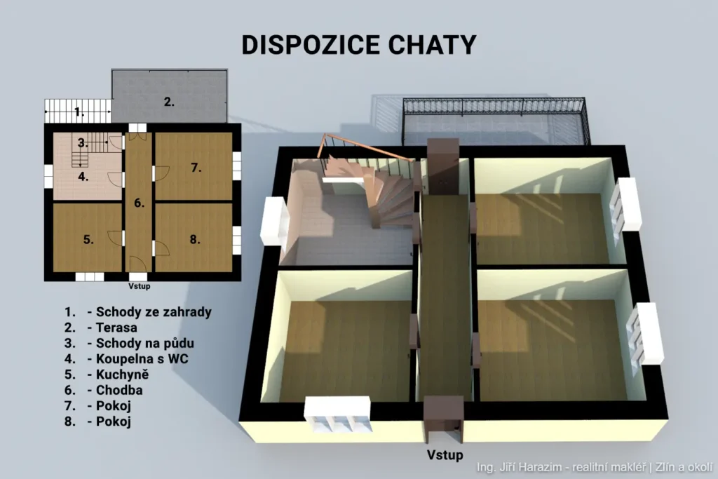Prodej chata Držková Ing. Jiří Harazim | realitní makléř pro Zlín a okolí