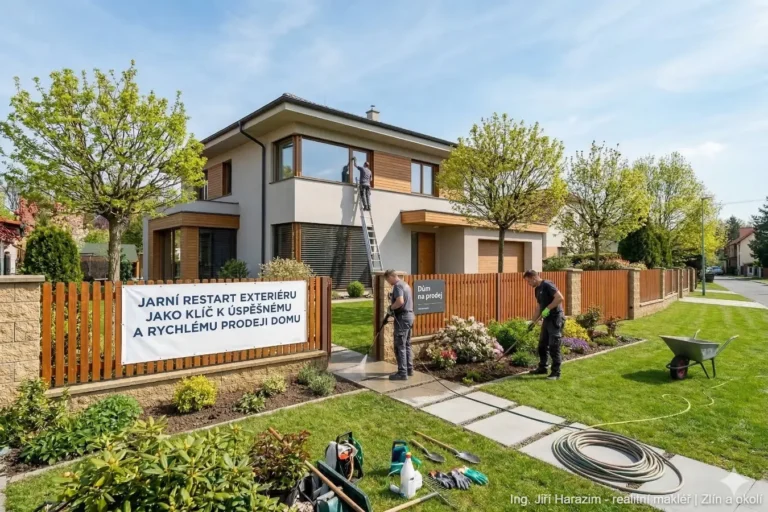 Jarní úprava okolí domu může výrazně pomoci při jeho prodeji